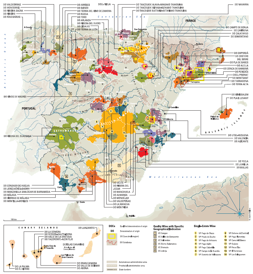 Wines and producer from Spain | wein.plus Wine Regions